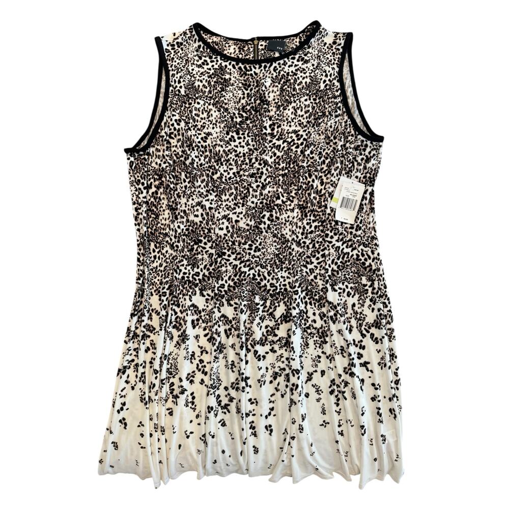 NWT Gabby Skye 18W Leopard Print Fit & Flare Dress $98 Retail - Picture 2 of 8